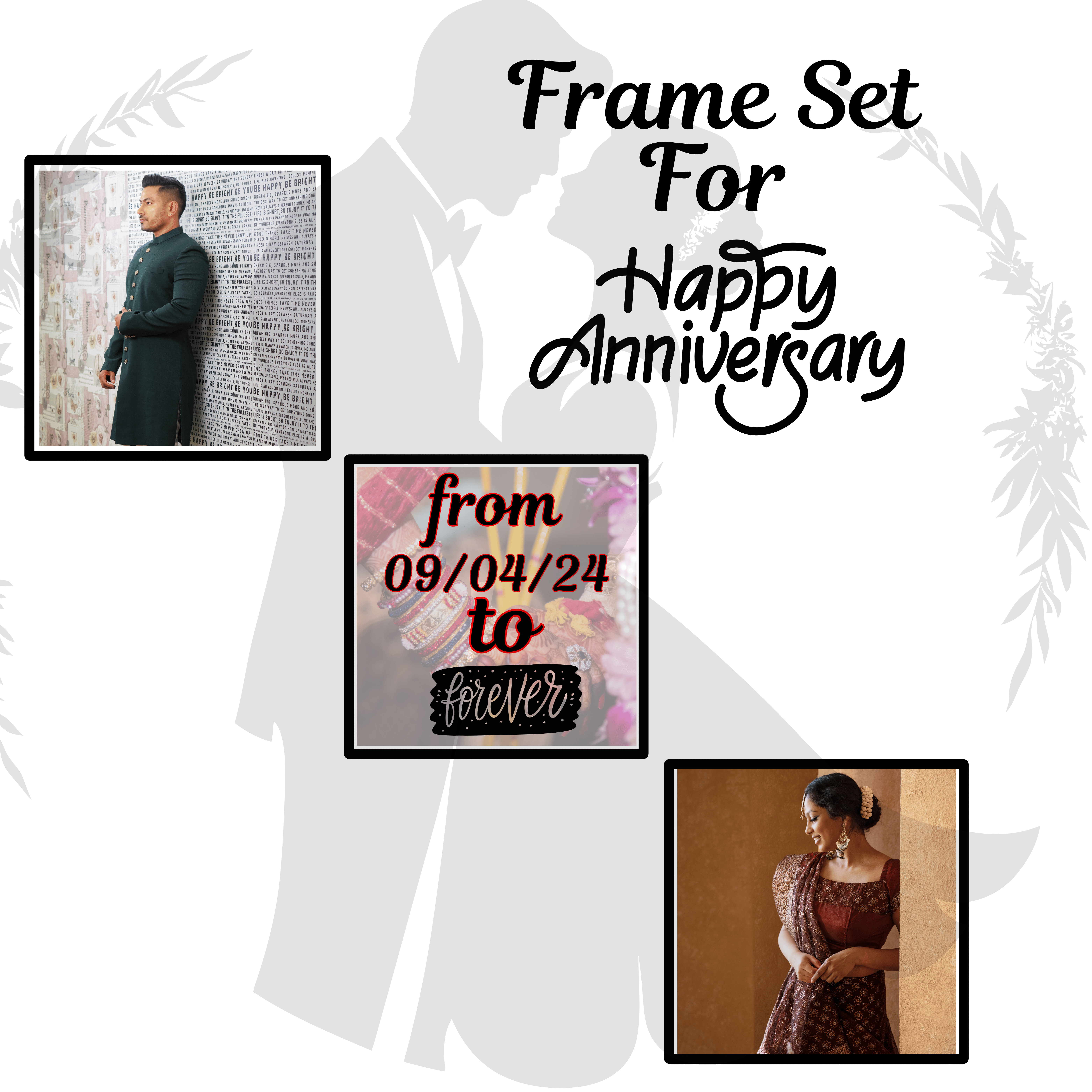 Frame Set for Marriage Gift