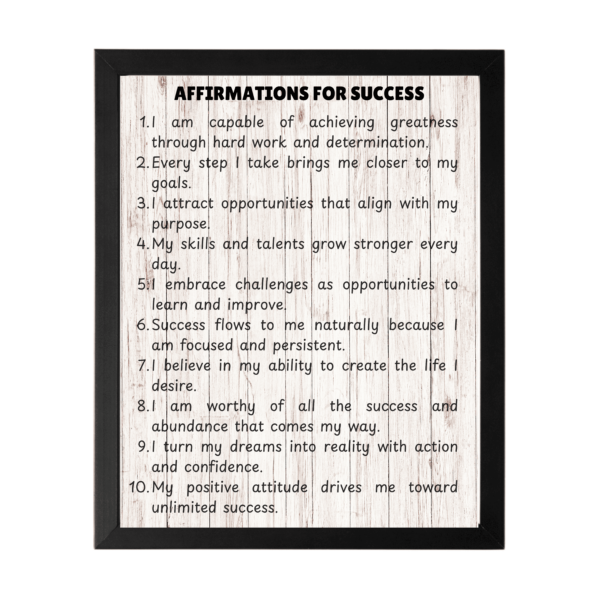 Affirmations Of Success