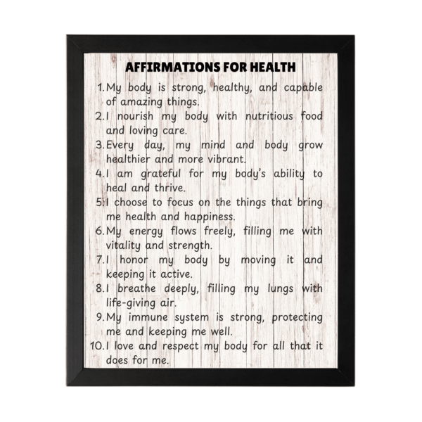 Affirmations On Health