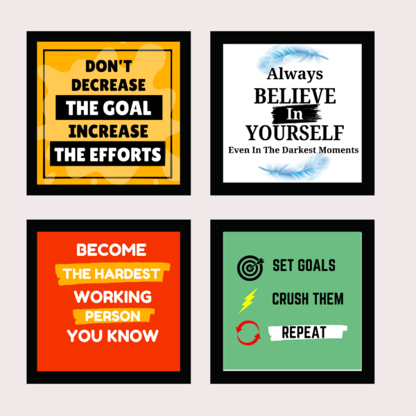 Inspirational 4 Frame Set 6x6